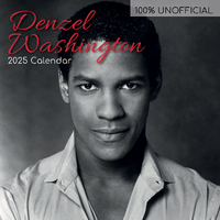 2025 Calendar Denzel Washington 16-Month Square Wall Gifted Stationery GSC25403