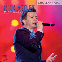 2025 Calendar Rick Astley 16-Month Square Wall Gifted Stationery GSC25407