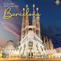 2025 Calendar Barcelona 16-Month Square Wall Gifted Stationery GSC24909