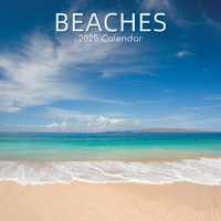 2025 Calendar Beaches 16-Month Square Wall Gifted Stationery GSC24915