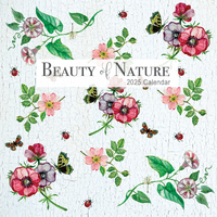 2025 Calendar Beauty of Nature 16-Month Square Wall Gifted Stationery GSC24920