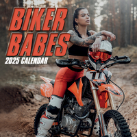 2025 Calendar Biker Babes 16-Month Square Wall Gifted Stationery GSC24932