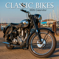 2025 Calendar Classic Bikes 16-Month Square Wall Gifted Stationery GSC24975