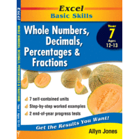 Excel Basic Skills: Whole Numbers, Decimals, Percentages and Fractions Year 7