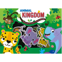 Animal Kingdom With Book And Puzzle Pieces