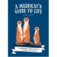 2025 Diary A Meerkat's Guide to Life Week to View by Paper Pocket