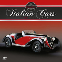 2025 Calendar Motor Club Classic Italian Cars 16-Month Square Wall Browntrout BT76076