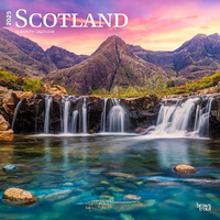 2025 Calendar Scotland 16-Month Square Wall Browntrout BT77691