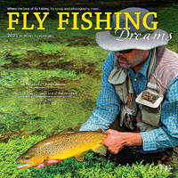 2025 Calendar Fly Fishing Dreams 16-Month Square Wall Browntrout BT79916