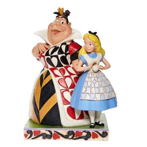 Disney Traditions Figurine Alice In Wonderland: Alice & Queen of Hearts Chaos & Curiosity 21cm, Whitehill 6008069