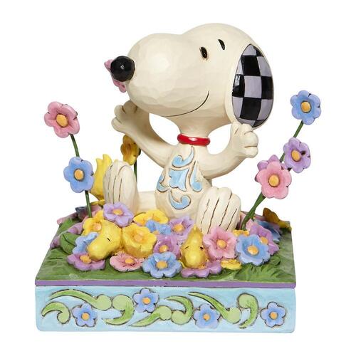 Peanuts by Jim Shore Figurine 15cm Snoopy in Flowers, Whitehill 6007965