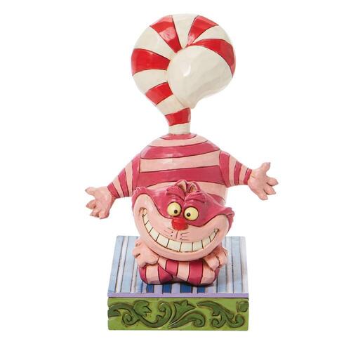 Disney Traditions Figurine Alice In Wonderland: Cheshire Cat Candy Cane Helper 11cm, Whitehill 6008984