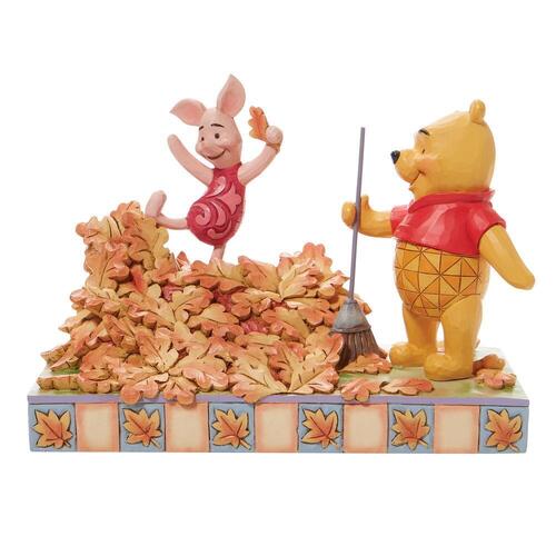 Disney Traditions Figurine 14cm Pooh & Piglet Autumn Scene, Whitehill 6008990