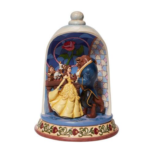 Disney Traditions Figurine 26cm Beauty & The Beast in Rose Dome, Whitehill 6008995