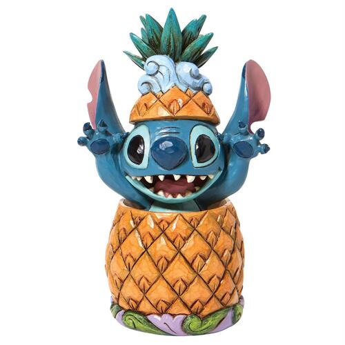 Disney Traditions Figurine 14cm Stitch in a Pineapple, Whitehill 6010088