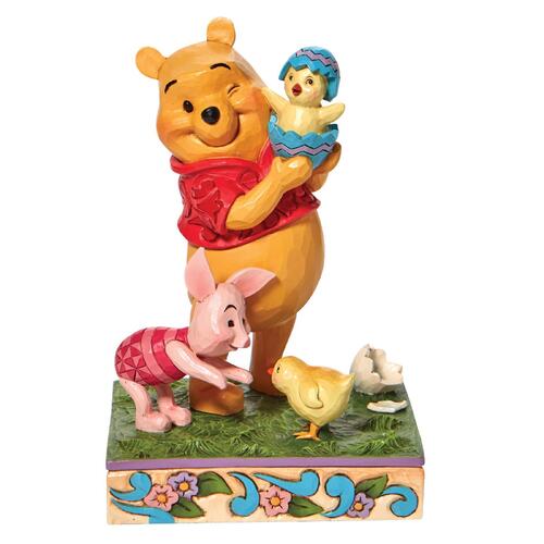 Disney Traditions Figurine 14cm Pooh & Piglet With Chick, Whitehill 6010103