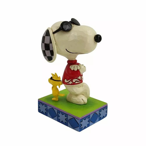 Peanuts by Jim Shore Figurine 12cm Joe Cool & Woodstock, Whitehill 6010115