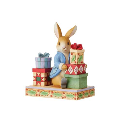 Beatrix Potter by Jim Shore Figurine 13cm Peter With Presents, Whitehill 6010689