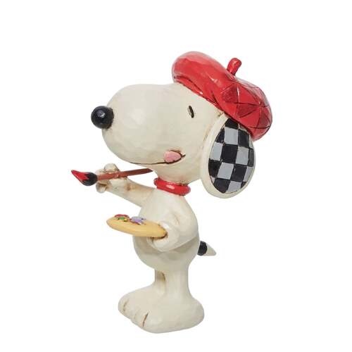 Peanuts by Jim Shore Figurine Mini 9cm Snoopy Artist, Whitehill 6011956