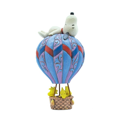 Peanuts by Jim Shore Figurine 19cm Snoopy Laying on Hot Air Balloon, Whitehill 6011960