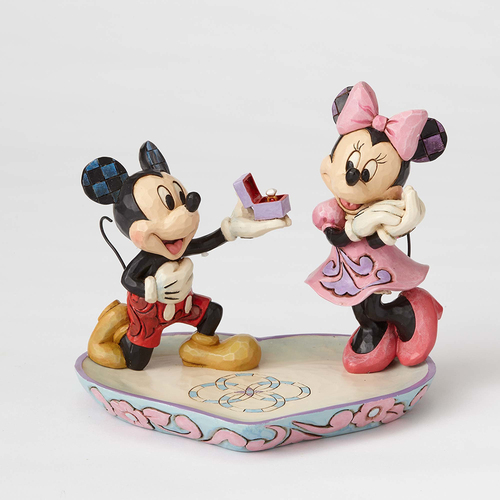  Disney Traditions Figurine 13cm Mickey Proposes to Minnie, Whitehill 4055436