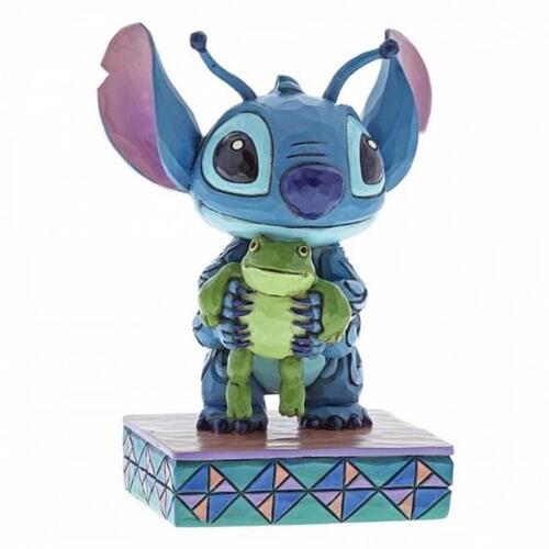 Disney Traditions Figurine 10cm Stitch with Frog, Whitehill 4059741