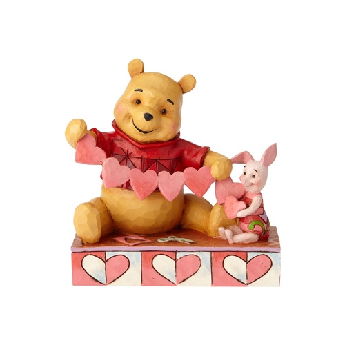 Disney Traditions Figurine 14cm Pooh & Piglet with Hearts, Whitehill 4059746