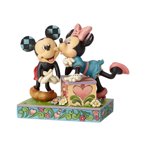 Disney Traditions Figurine 15cm Mickey & Minnie Kissing, Whitehill 6000970