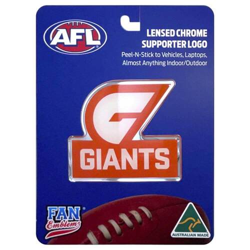 Fan Emblems Decal AFL GWS Giants Logo Car Sticker JAS-FEA10378-017B