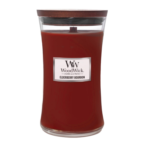 WoodWick Scented Candle Elderberry Bourbon Large 609g WW1694654