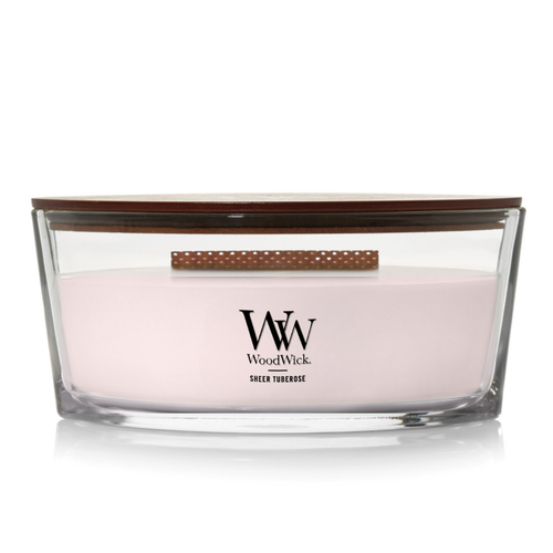 WoodWick Scented Candle Sheer Tuberose Ellipse 453g WW1728614