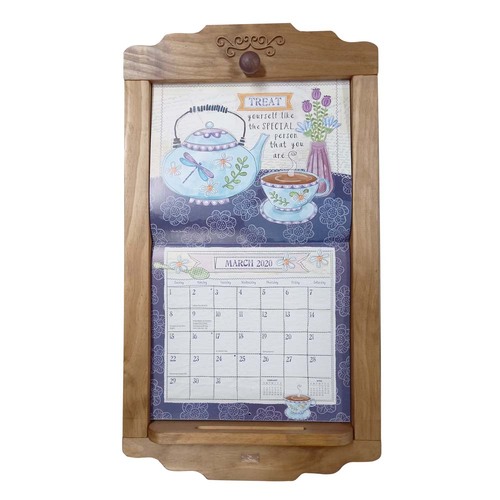 Calendar Frame Flip Stained Wood for Lang Legacy Pine Ridge FLIPFRAME