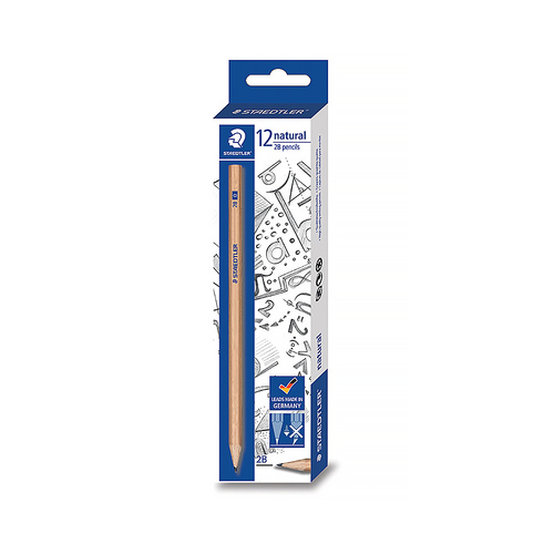 Staedtler Natural Pencil 2B Box of 12