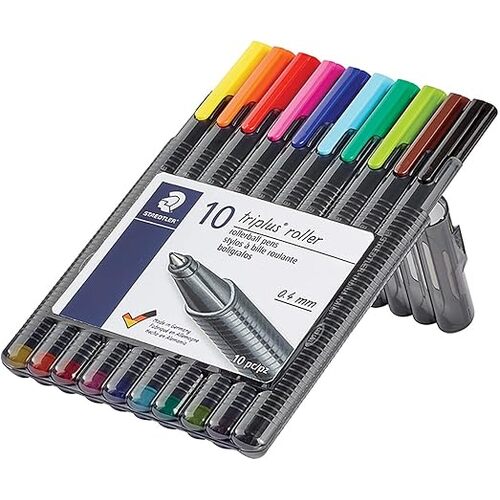 Staedtler triplus Rollerball Pen Assorted Box of 10 