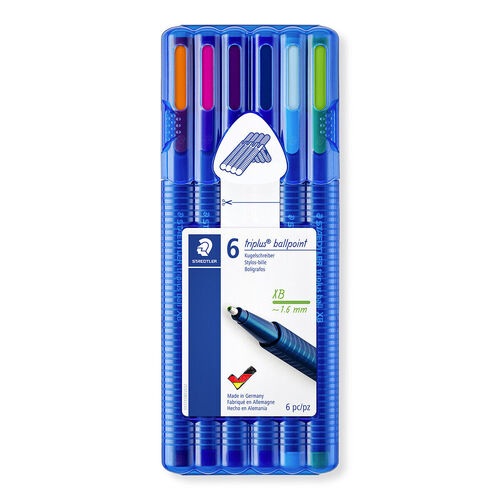 Staedtler triplus Ballpoint Pen Extra Broad Assorted Box of 6 