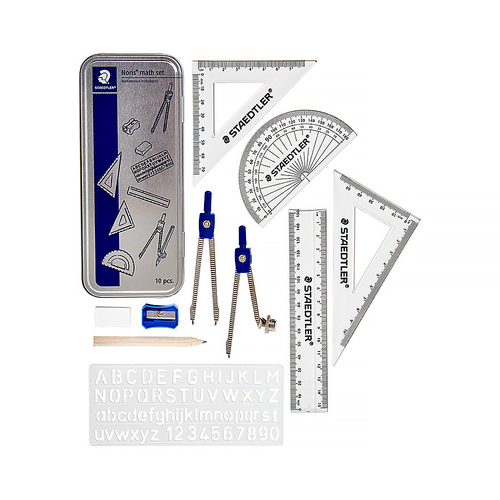 Staedtler Noris Maths Set 557 10-Piece Mathematical Instruments