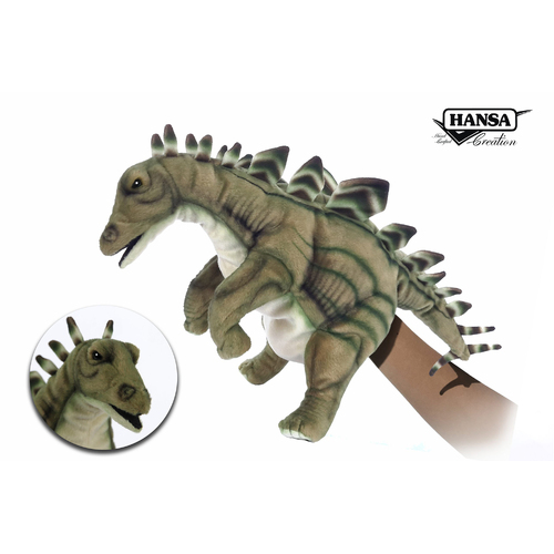 Hansa Creation Hand Puppet Stegosaurus 40cm CA Australia HC7747