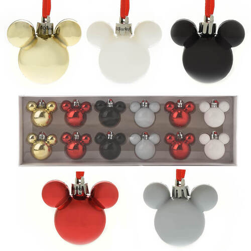 Christmas Baubles Disney Mickey Mini (Set of 12), Xmas Decor JAS-WDXM9880