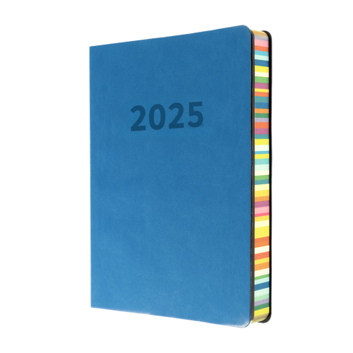 2025 Diary Collins Edge Rainbow A5 Day to Page Blue ED151.U57