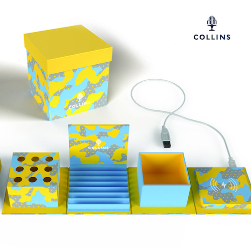 Office Organiser Collins 10 Cube Camo Yellow by Collins Debden URCMP.145