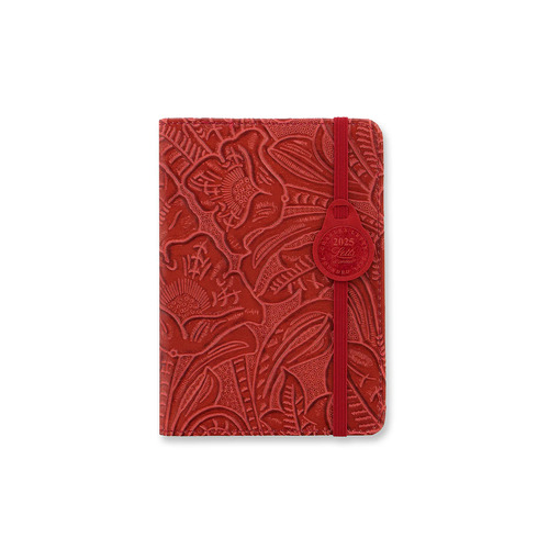 2025 Diary Letts Baroque A6 Week to View Red 080399