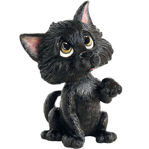 Little Paws Collectible Figurine	15cm Lucky The Black Cat ATS-LP3043