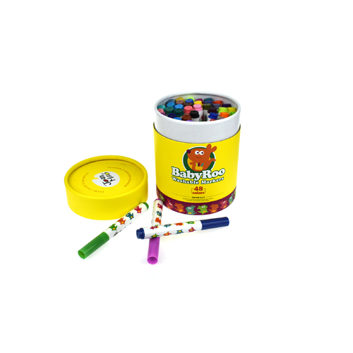 JarMelo Washable Markers 48 Colours Baby Roo, Eleganter JA90473