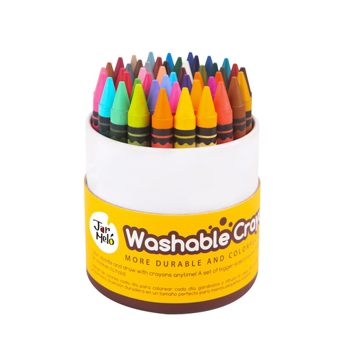 JarMelo Washable Crayons 48 Colours, Eleganter JA92637