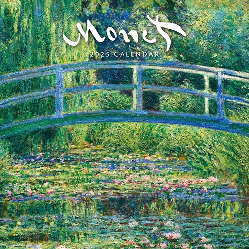 2025 Calendar Monet 16-Month Square Wall Red Robin RR250189