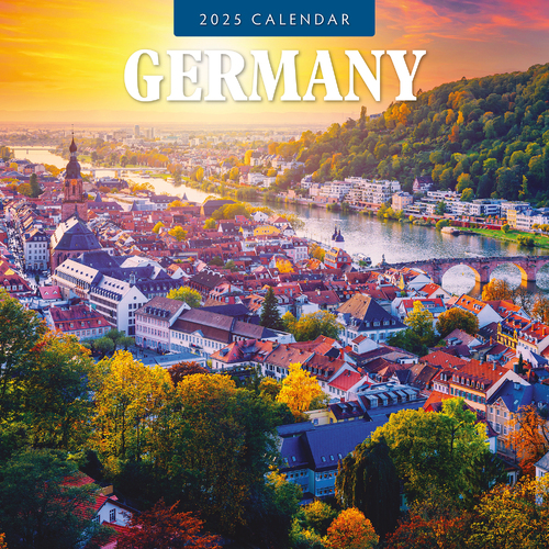 2025 Calendar Germany 16-Month Square Wall Red Robin RR250264