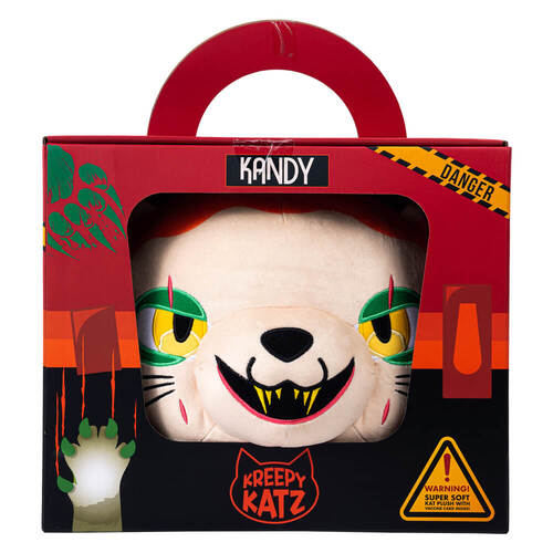 Kreepy Katz Plush In Carrier LARGE 30cm Kandy (Series 1) JAS-KK1204