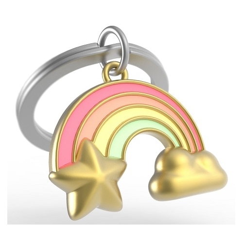 Metalmorphose Miniature 3D Metal Keychain - Rainbow MTM KRA