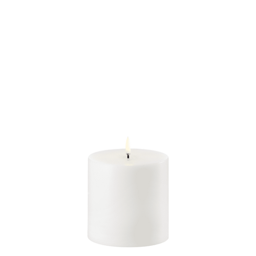 Uyuni Lighting Pillar Flameless Candle 10.1 x 10.1cm Nordic White NW-C10110