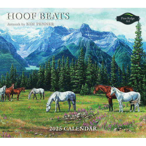 2025 Pine Ridge Calendar Hoof Beats by Kim Penner Wall, Pine Ridge Art 5983